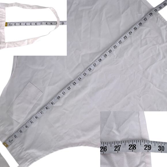 Best Value Textiles All Purpose Kitchen Bib Apron Pen or Tool Pocket Solid White - Picture 11 of 11